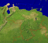 Venezuela Satellit + Grenzen 2400x2171